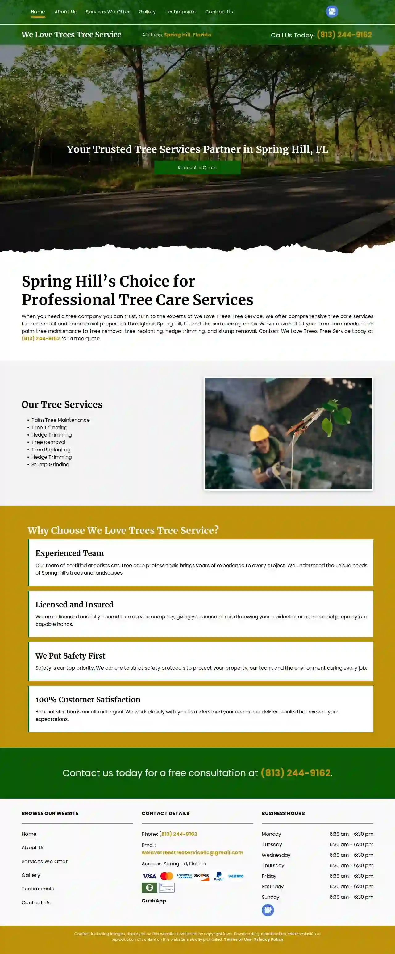 We Love Trees Tree Service LLC